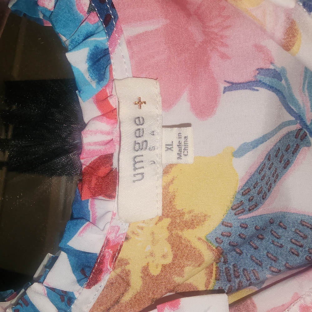 Umgee Floral Multicolor Blouse